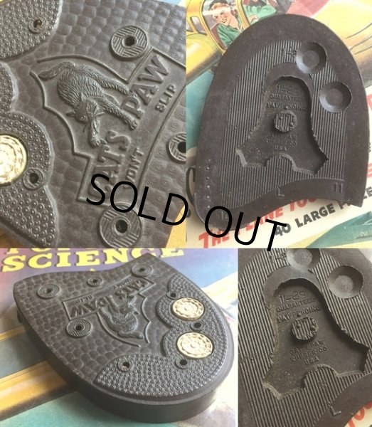 画像2: SALE 50s Vintage Cat's Paw Dead Stock Heel  (MA779) (2)