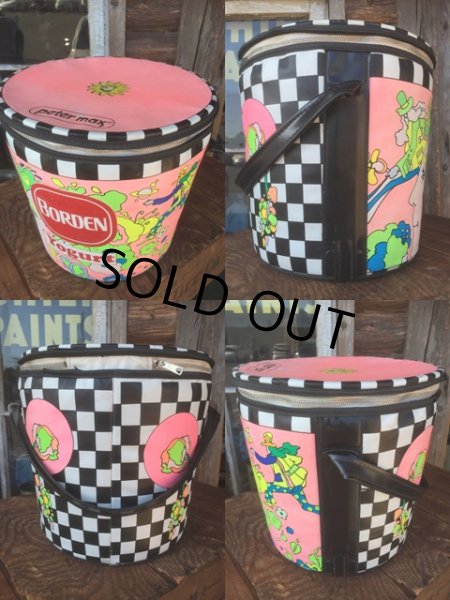 画像2: 70s Vintage Peter Max Borden Yogurt Vinyl Ice Bucket (MA783) (2)