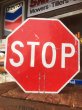 画像2: Vintage Road Sign Double Side Stop & Slow (MA812)  (2)