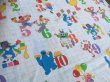 画像1: Vintage Sesame Street 1.2.3.. Flat Sheet (MA823) (1)