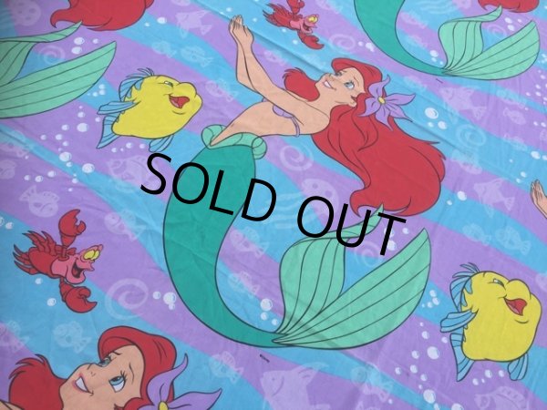 画像1: Vintage Little Mermaid Flat Sheet (MA822) (1)