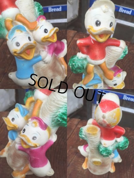 画像3: 70s Vintage Disney Huey Louie Dewey Rubber Doll (MA847) (3)