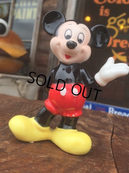 画像1: Vintage Disney Mickey Mouse Ceramic Figure (MA854） (1)