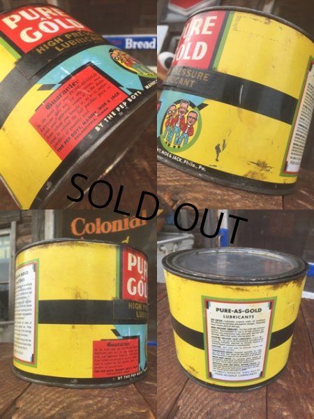 画像2: Vintage PEP BOYS Pure AS Gold Oil Can (MA867) (2)