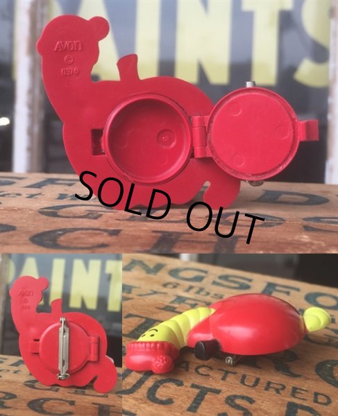 画像2: 70s Avon Fragrance Glace Pin Apple (MA874) (2)