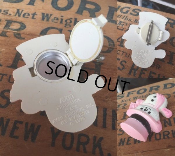 画像2: 70s Avon Fragrance Glace Pin Snow Man (MA872) (2)