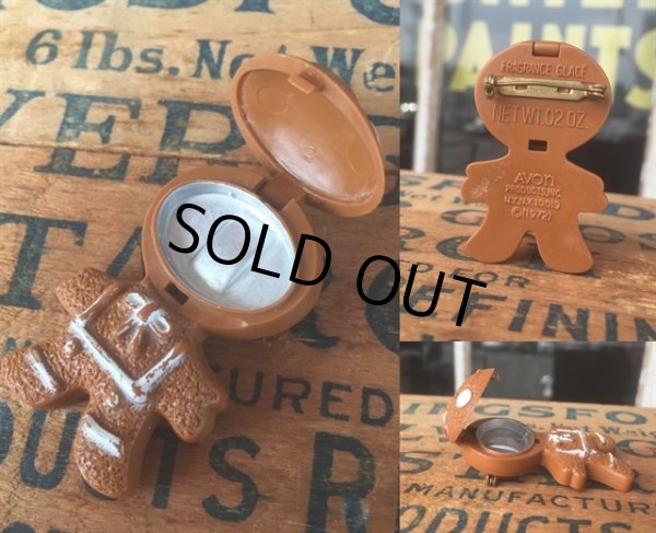 画像2: 70s Avon Fragrance Glace Pin Ginger Man (MA873) (2)