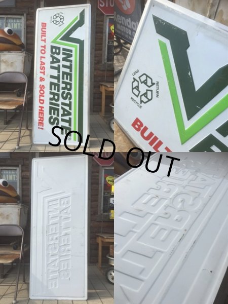 画像2: Vintage Interstate Batteries Sign (MA884)  (2)
