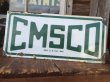 画像1: Vintage Porcelain Emsco Oil Gas Station Sign Texlite Dallas (MA897)  (1)