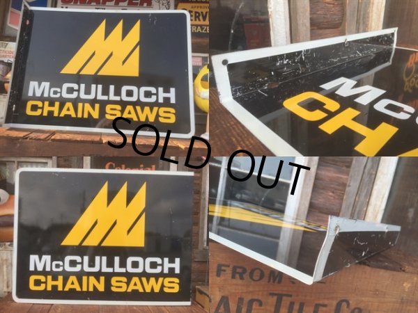 画像3: Vintage McCULLOCH Chain Saws Flange Sign (MA896)  (3)