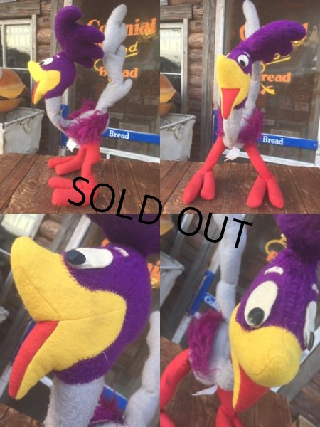画像2: 70s Vintage Road Runner Plush Doll 60cm  (MA911) (2)