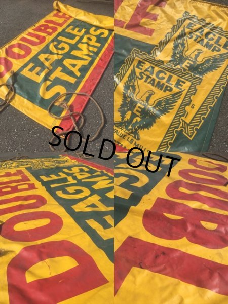 画像3: 60s Vintage Double Eagle Stamps Banner Sign (MA957) (3)