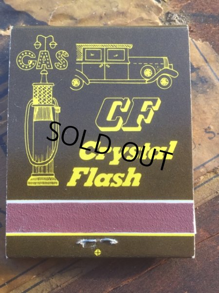 画像1: Vintage Matchbook Crystal Flash GAS (MA5724) (1)