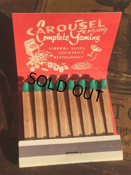 画像3: Vintage Matchbook Carousel Casino (MA5581) (3)
