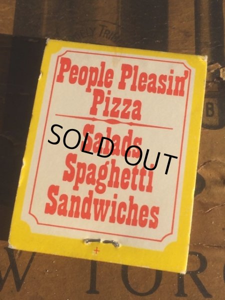 画像2: Vintage Matchbook Straw Hat Pizza Palace (MA5611) (2)