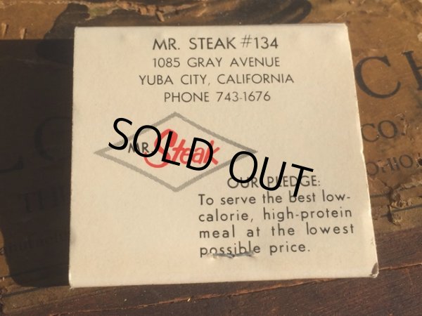 画像2: Vintage Matchbook MR STEAK (MA5605) (2)