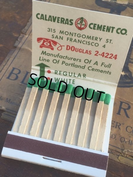 画像3: Vintage Matchbook CALAVERS CEMENT (MA5700) (3)