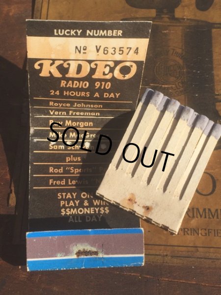 画像3: Vintage Matchbook RADIO 910 (MA5632) (3)