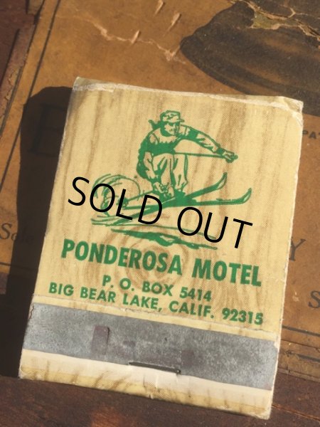 画像2: Vintage Matchbook PONDEROSA MOTEL (MA5358) (2)