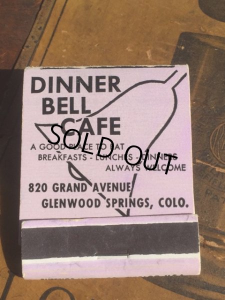 画像2: Vintage Matchbook DINNER BELL CAFE (MA5406) (2)