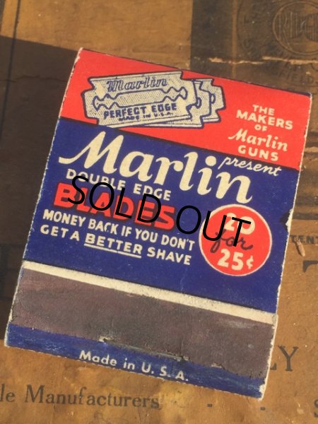 画像1: Vintage Matchbook Marlin (MA5599) (1)