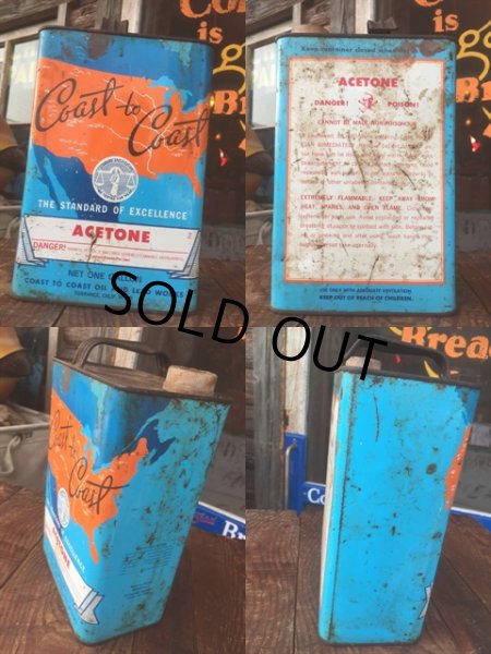 画像2: Vintage COAST&COAST 1GL Motor Gas/Oil  Can (AL004)  (2)