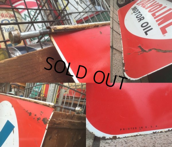 画像4: Vintage Valvoline Motor Oil Double-ｓided Sign (AL050)  (4)