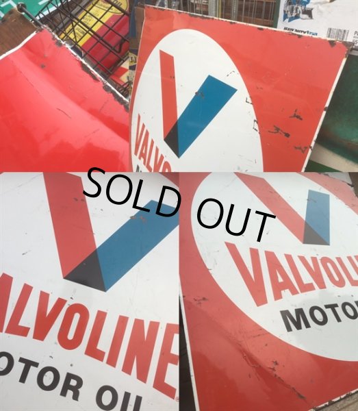画像2: Vintage Valvoline Motor Oil Double-ｓided Sign (AL050)  (2)