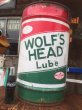 画像1: Vintage WOLF'S HEAD Drum Oil Can (AL047) (1)