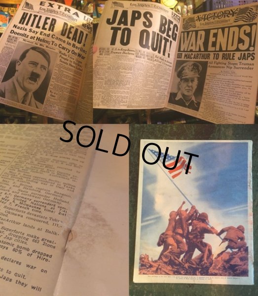 画像3: VINTAGE HEADLINE HISTORY OF SECOND WORLD WAR ! (AL070)  (3)