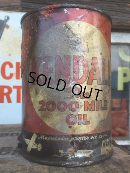 画像2: SALE Vintage Oil Can / Kendall The 2000 MILE OIL (AL074)  (2)
