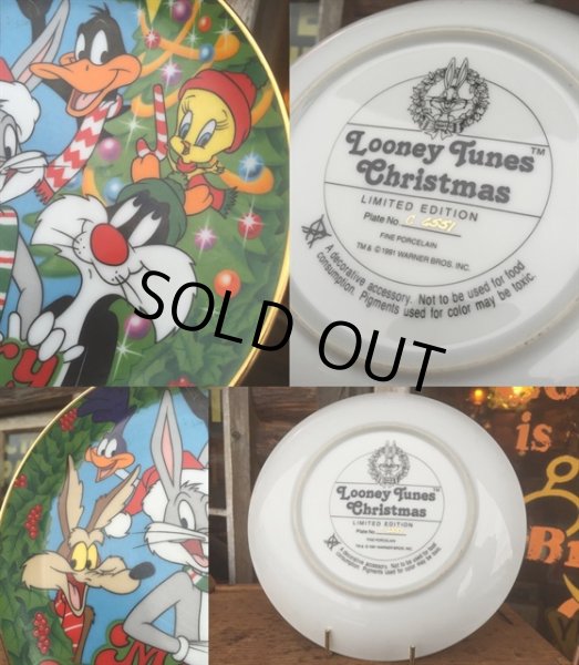 画像2: 90s Vintage Looney Tunes Christmas Plate (AL089) (2)