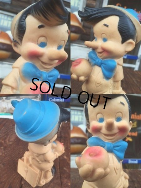画像3: Vintage Dell Disney Pinnochio Rubber Doll (AL102) (3)