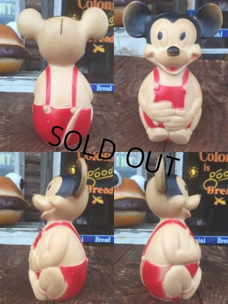 画像2: Vintage Disney Mickey Rubber Doll Bank (AL103) (2)