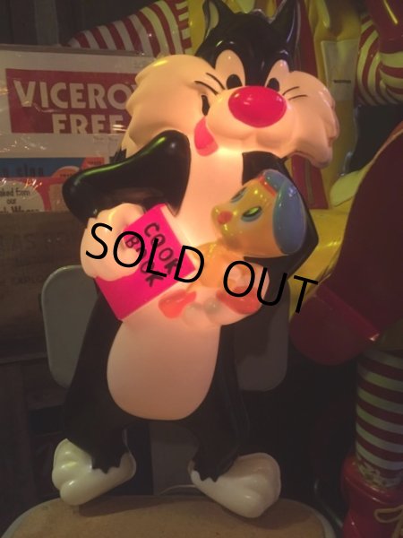 画像2: Vintage Looney Tunes Sylvester & Tweety Wall Decor Lighted (AL107) (2)