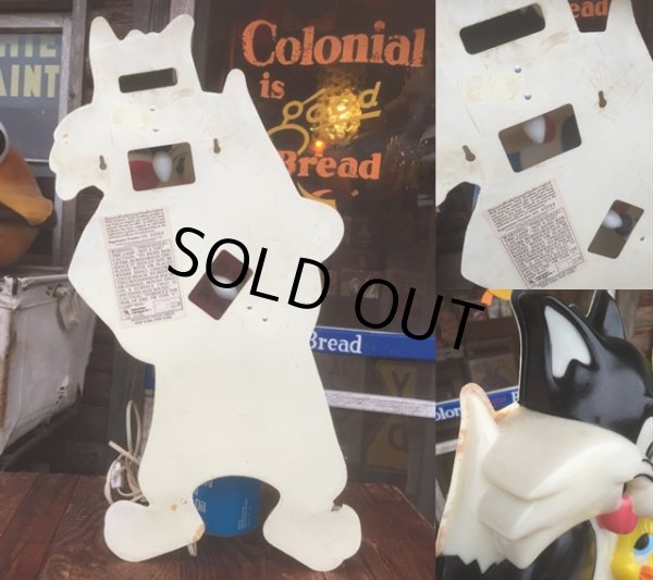 画像5: Vintage Looney Tunes Sylvester & Tweety Wall Decor Lighted (AL107) (5)