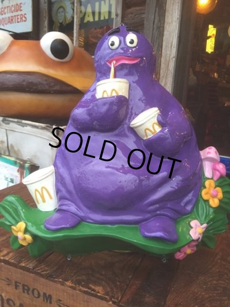 画像1: Vintage McDonalds Grimace Wall Decor Store Display (AL109) (1)