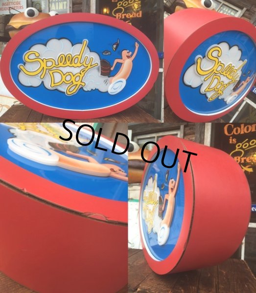 画像3: Vintage Speedy Dog Hot Dog Store Lighted Sign (AL112) (3)