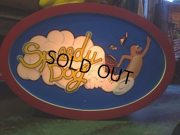 画像2: Vintage Speedy Dog Hot Dog Store Lighted Sign (AL112) (2)