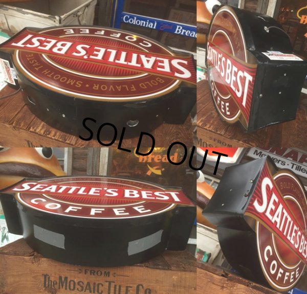 画像3: Vintage Seattles Best Coffee Lighted Store Sign (AL114) (3)