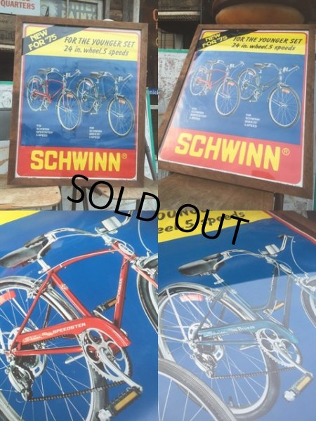 画像4: 70s Vintage Schwinn Poster Sign W/Flame (AL115) (4)