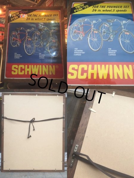 画像3: 70s Vintage Schwinn Poster Sign W/Flame (AL115) (3)