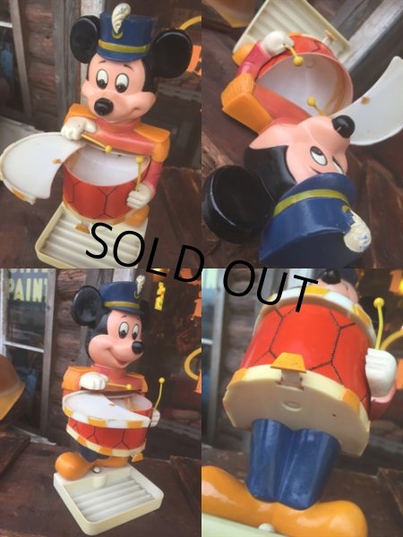 画像2: 70s Vintage Marching Band Mickey Soap Dispencer (AL136) (2)