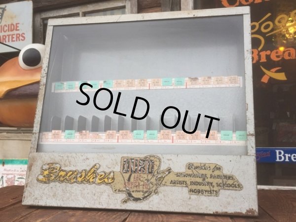 画像2: Vintage Duro Art Supply Paint Brush Display Case (AL148) (2)