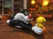 画像1: 90s Vintage Tweety & Sylvester Carls Jr (AL166) (1)