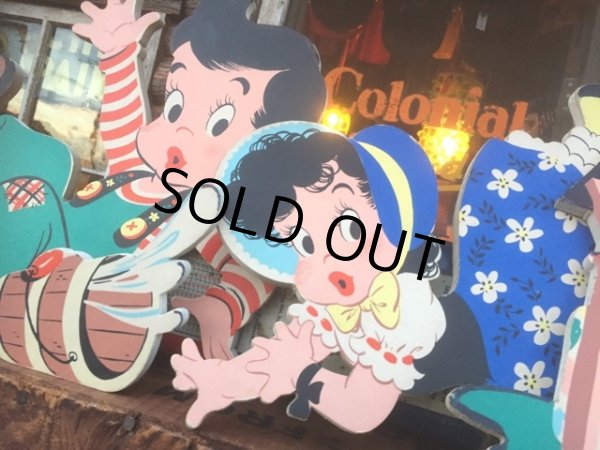 画像2: 50s Vintage Dolly Toy Pin Ups Wall Decor Jack and Jill (AL177) (2)