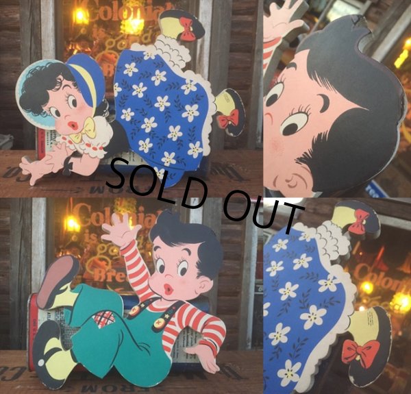 画像3: 50s Vintage Dolly Toy Pin Ups Wall Decor Jack and Jill (AL177) (3)