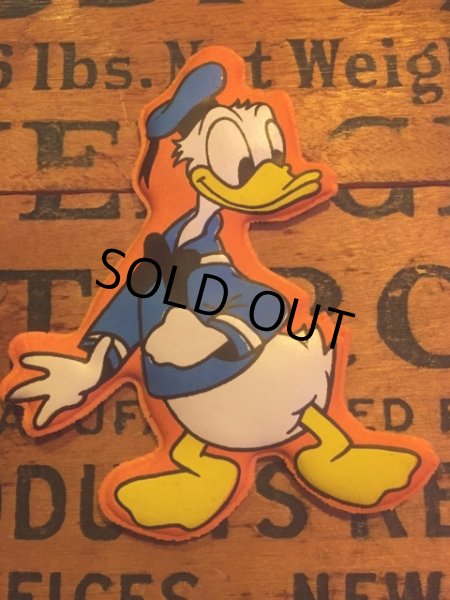 画像1: 70s Vintage Disney Puffy Magnet Donald Duck (AL4519) (1)