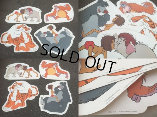 画像4: 90s Vintage McDonalds Card Bord Sign Mobil Display Disney Jungle Book Set (AL204)  (4)