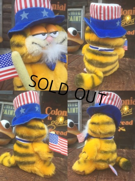 画像2: 80s Vintage Garfield Doll Unclesam (AL243) (2)